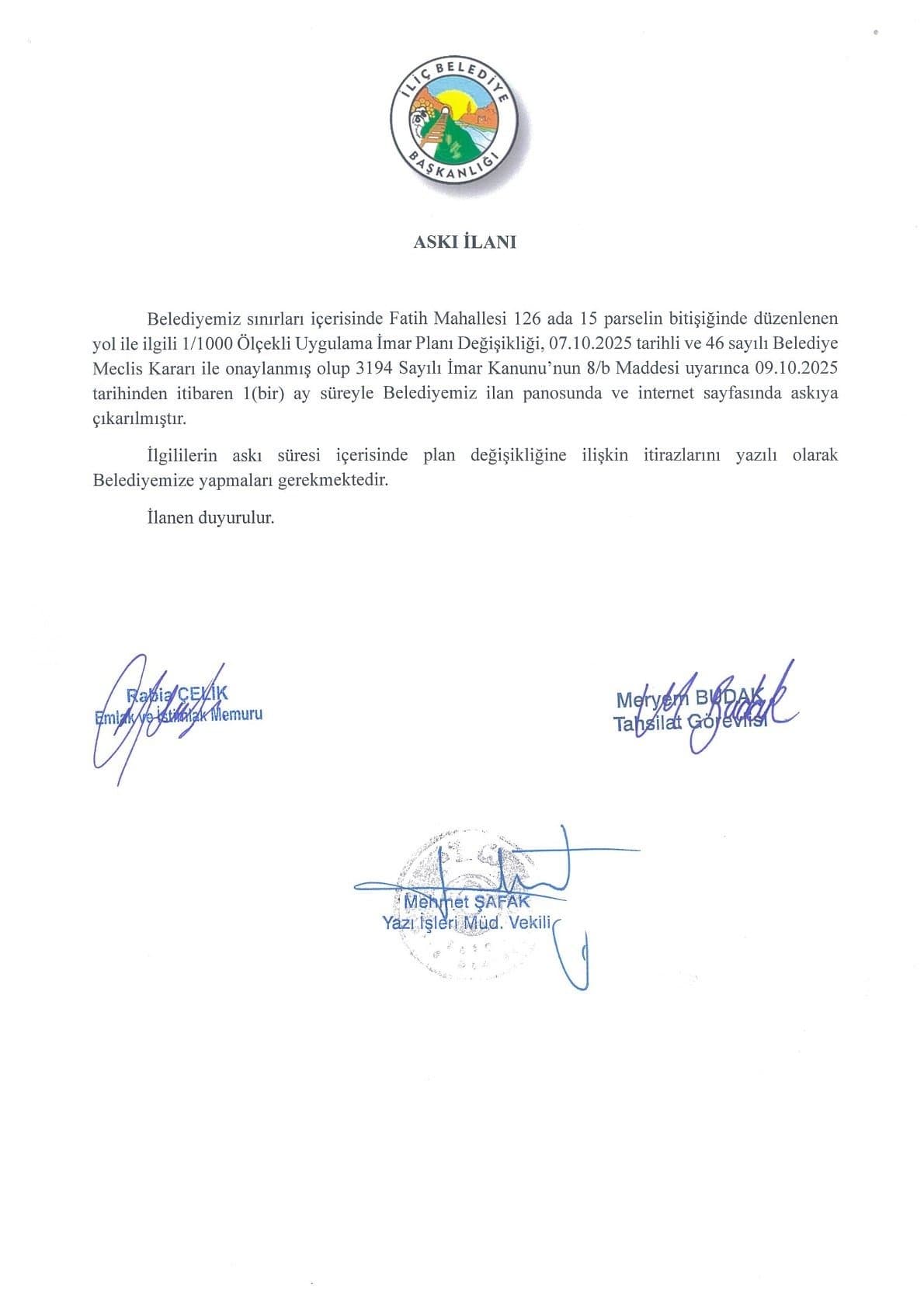ASKI İLANI