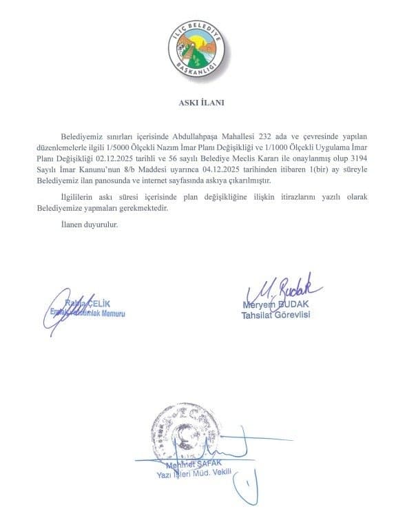 ASKI İLANI
