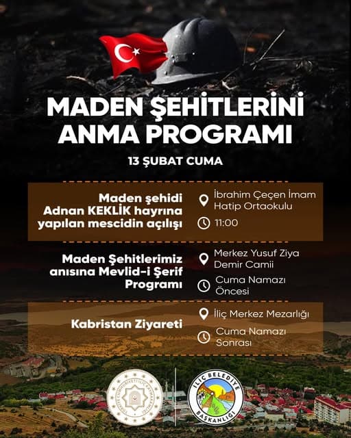Aziz maden şehitlerimizi rahmet ve minnetle anıyoruz.