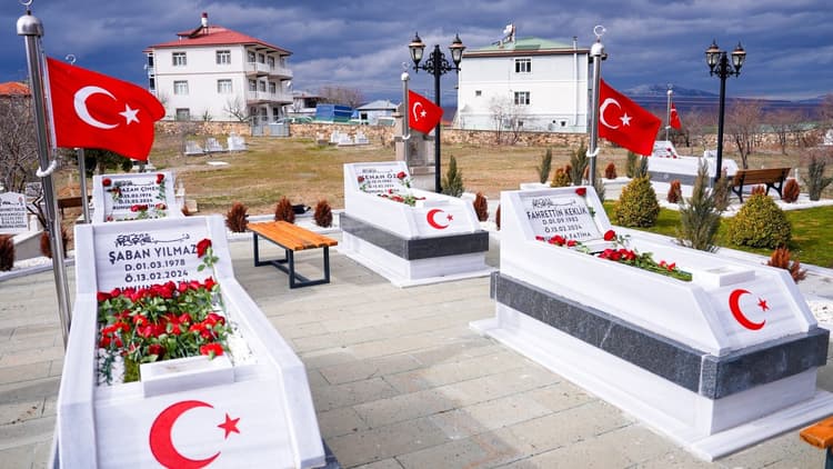 İliç Maden Şehitlerimizi Kabri Başında Dualarla Andık