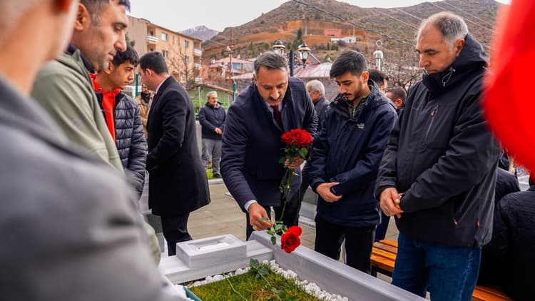 İliç Maden Şehitlerimizi Kabri Başında Dualarla Andık