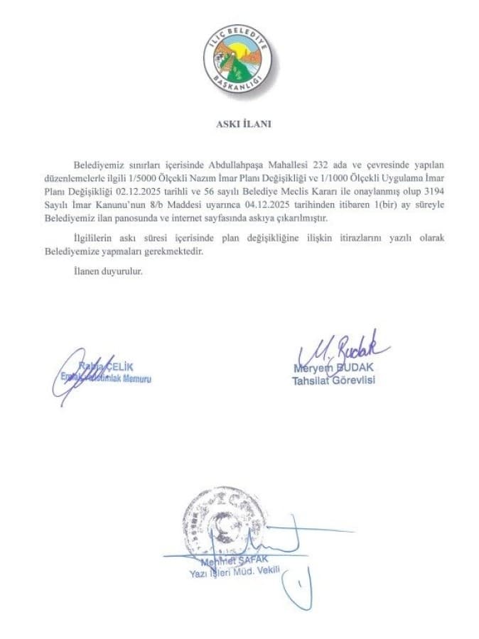 ASKI İLANI