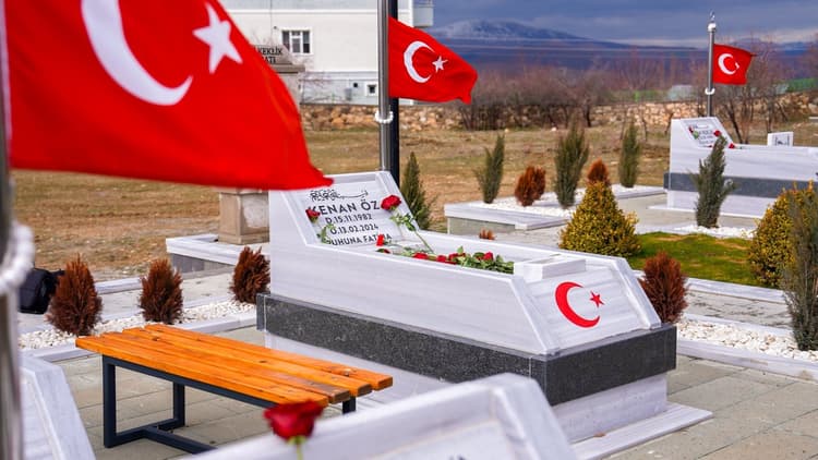 İliç Maden Şehitlerimizi Kabri Başında Dualarla Andık