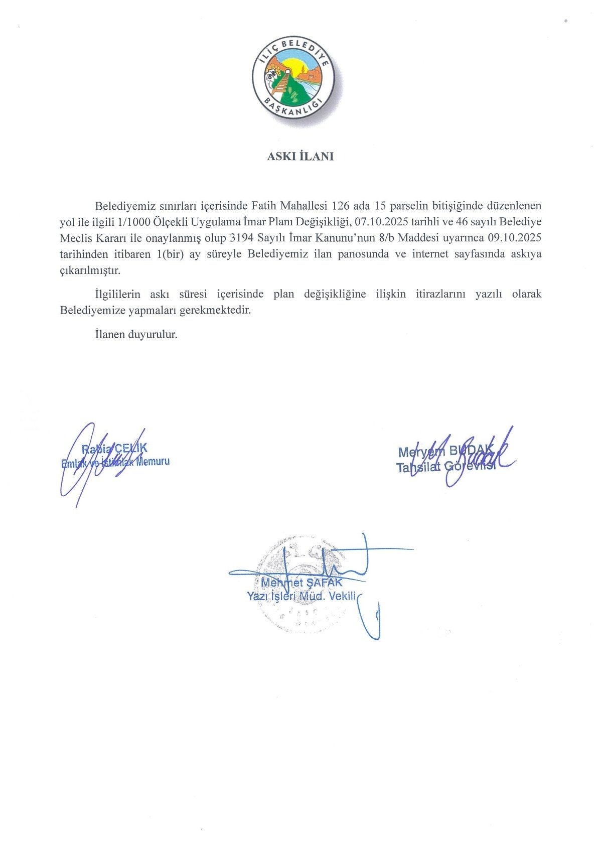 ASKI İLANI
